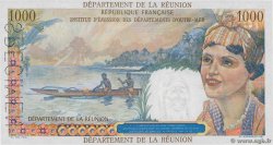 1000 Francs Union Française Spécimen REUNION  1964 P.52s UNC-