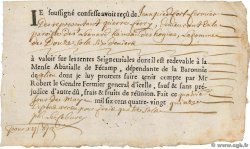 12 Sols 6 Deniers FRANCE regionalism and various  1695 Doc.