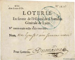 1 Louis d Or FRANCE Regionalismus und verschiedenen Lyon 1704 Doc.