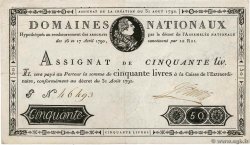 50 Livres FRANCE  1792 Ass.32a