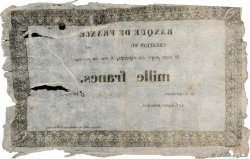 1000 Francs Non émis FRANCIA  1840 F.A- q.B
