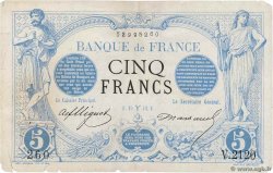 5 Francs NOIR FRANKREICH  1873 F.01.16