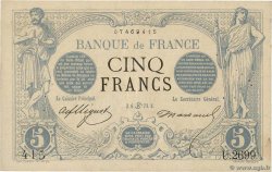 5 Francs NOIR FRANCE  1873 F.01.19 TTB