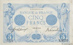 5 Francs BLEU FRANKREICH  1915 F.02.34 fVZ