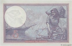 5 Francs FEMME CASQUÉE FRANCE  1925 F.03.09 AU+