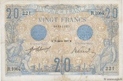 20 Francs BLEU FRANKREICH  1912 F.10.02