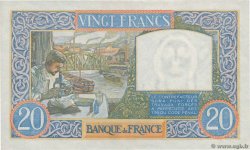 20 Francs TRAVAIL ET SCIENCE FRANCIA  1940 F.12.09 SPL+