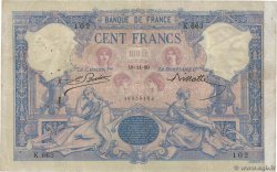 100 Francs BLEU ET ROSE FRANCIA  1889 F.21.02a MB