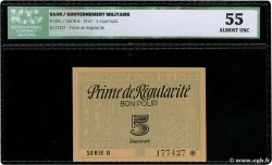 5 Saarmark FRANCE regionalism and miscellaneous  1947 P.- UNC-