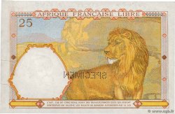 25 Francs Spécimen FRENCH EQUATORIAL AFRICA Brazzaville 1943 P.07s XF+