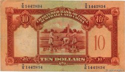 10 Dollars HONG-KONG  1941 P.055c BC