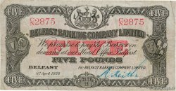 5 Pounds NORTHERN IRELAND  1966 P.127b F