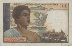 100 Francs - 20 Ariary MADAGASCAR  1961 P.052 EBC+
