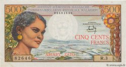 500 Francs - 100 Ariary MADAGASCAR  1964 P.058a SPL+