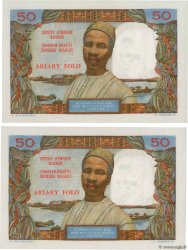 50 Francs - 10 Ariary Consécutifs MADAGASCAR  1969 P.061 FDC
