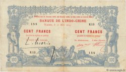 100 Francs NOUVELLE CALÉDONIE  1914 P.17 VF-