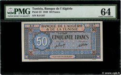 50 Francs TUNISIA  1949 P.23 AU