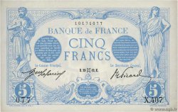 5 Francs BLEU FRANCIA  1912 F.02.05
