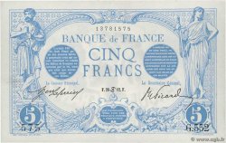 5 Francs BLEU FRANCIA  1912 F.02.06