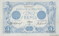 5 Francs BLEU FRANCE  1916 F.02.42 AU-