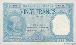 20 Francs BAYARD FRANKREICH  1916 F.11.01 VZ+