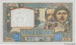 20 Francs TRAVAIL ET SCIENCE FRANCIA  1941 F.12.18 AU