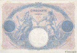 50 Francs BLEU ET ROSE FRANCIA  1922 F.14.35 q.SPL