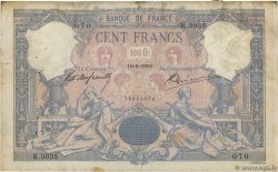 100 Francs BLEU ET ROSE FRANCE  1900 F.21.14 G