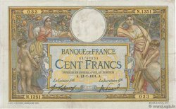 100 Francs LUC OLIVIER MERSON sans LOM FRANCIA  1911 F.23.03
