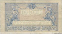 1000 Francs BLEU ET ROSE Petit numéro FRANKREICH  1890 F.36.02 fSS