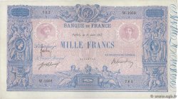 1000 Francs BLEU ET ROSE FRANCIA  1917 F.36.31 MBC+