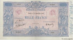 1000 Francs BLEU ET ROSE FRANCE  1925 F.36.41 XF+