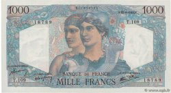 1000 Francs MINERVE ET HERCULE FRANCIA  1945 F.41.07 FDC