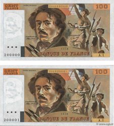 100 Francs DELACROIX Consécutifs FRANCE  1978 F.68.01 AU