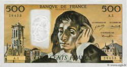 500 Francs PASCAL FRANKREICH  1968 F.71.01 fVZ