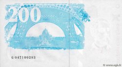 200 Francs EIFFEL Sans couleurs Fauté FRANCE  1996 F.75f5.03 UNC