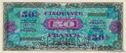 50 Francs DRAPEAU Spécimen FRANCIA  1944 VF.19.00Sp q.FDC