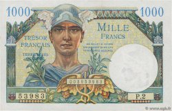 1000 Francs TRÉSOR FRANÇAIS FRANCE  1947 VF.33.02 UNC-