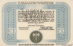 50 Francs BON DE SOLIDARITÉ Annulé FRANCE régionalisme et divers  1941 KL.09As SUP