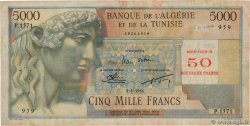 50 NF sur 5000 Francs ALGERIA  1956 P.113 q.MB