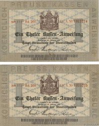 1 Thaler Consécutifs GERMANY  1861 PS.0411 XF+