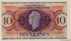 10 Francs GUADELOUPE  1944 P.27a SC