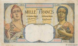 1000 Francs MADAGASCAR  1948 P.041 VF
