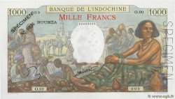 1000 Francs Spécimen NOUVELLE CALÉDONIE  1963 P.43s