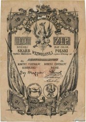 10 Zlotych POLONIA  1852 P.-