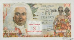 2 NF sur 100 Francs La Bourdonnais SAN PEDRO Y MIGUELóN  1960 P.32