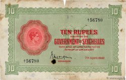 10 Rupees SEYCHELLES  1942 P.09