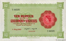 10 Rupees SEYCHELLES  1963 P.12c