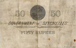 50 Rupees SEYCHELLES  1954 P.13a VF-
