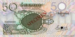50 Rupees Spécimen SEYCHELLES  1979 P.25s FDC